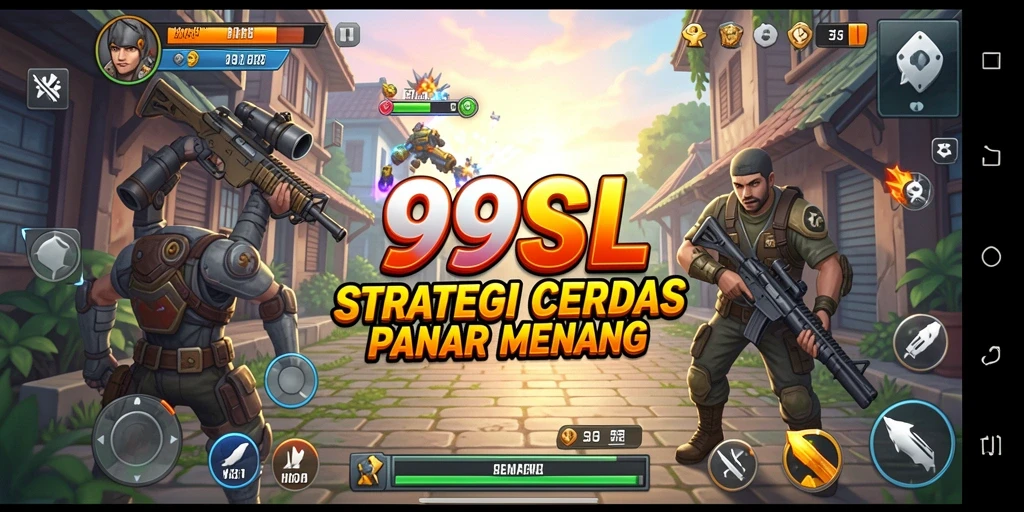 Tangkapan layar dari gameplay Strategy yang intens.