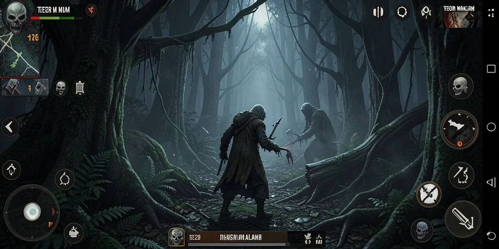 Gameplay SE328 menampilkan atmosfer horor yang mencekam dan intens.